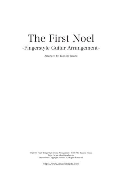 The First Noel ~Fingerstyle Guitar Arrangement~ image number null