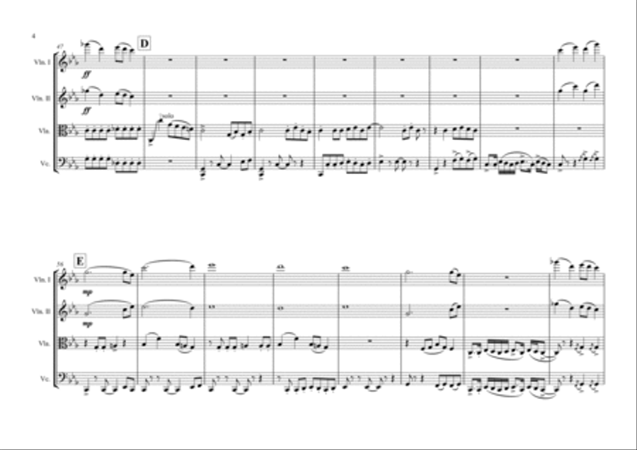 Toxic String Quartet scores gallery preview page 4