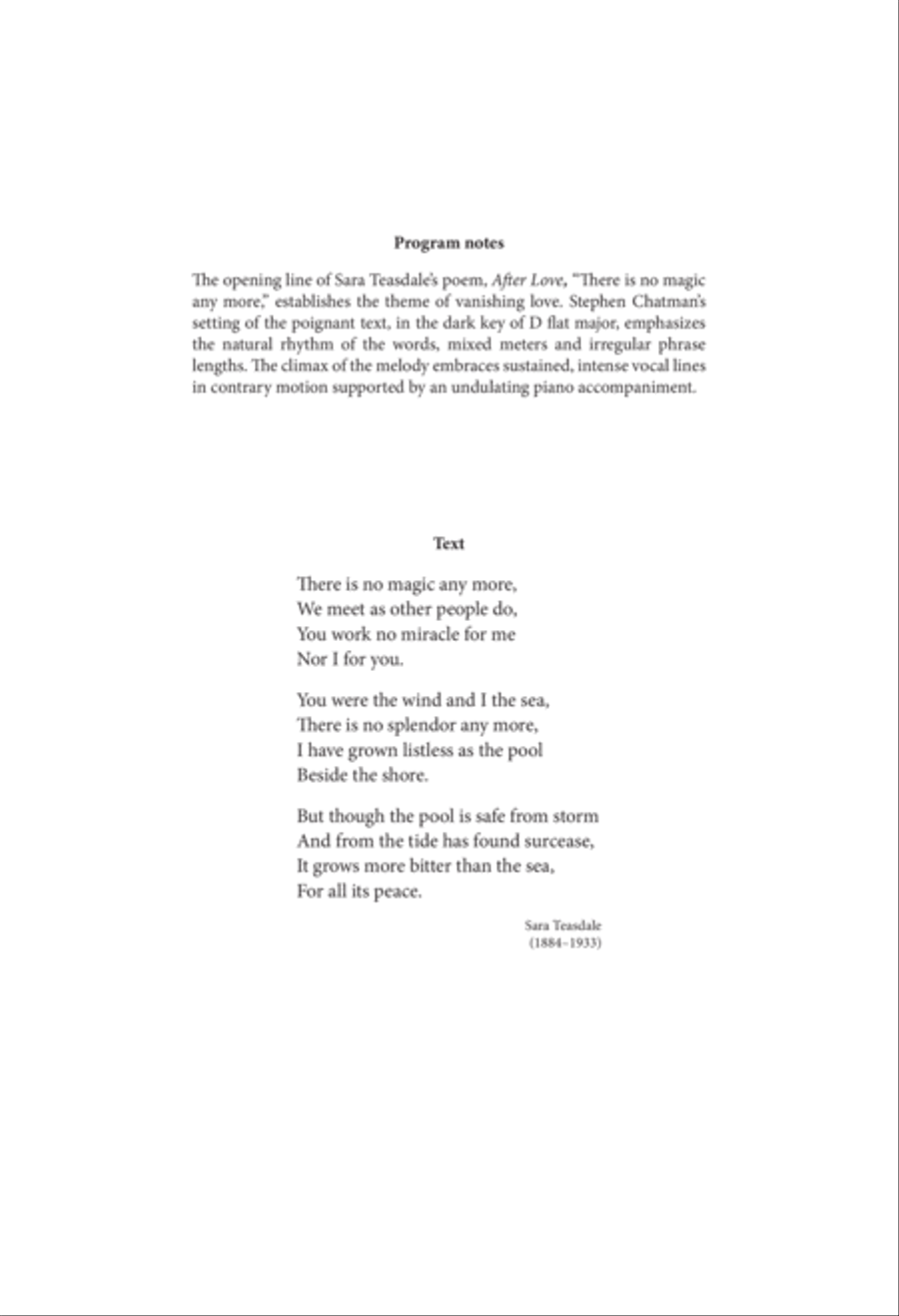 After Love After Love 4-Part scores gallery preview page 2
