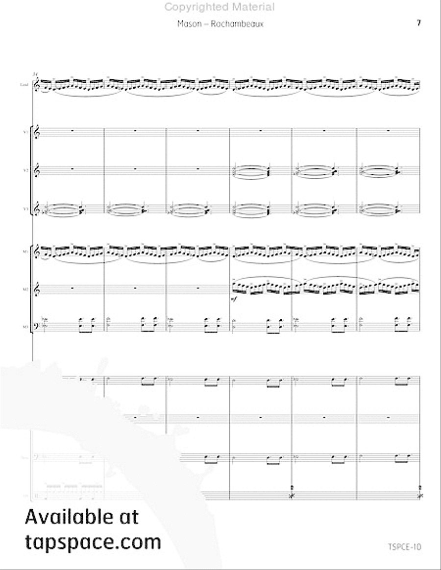 Rochambeaux Percussion Ensemble scores gallery preview page 12