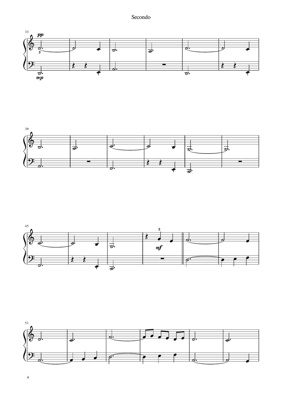 La Valse D'amelie 1 Piano, 4-Hands scores gallery preview page 6