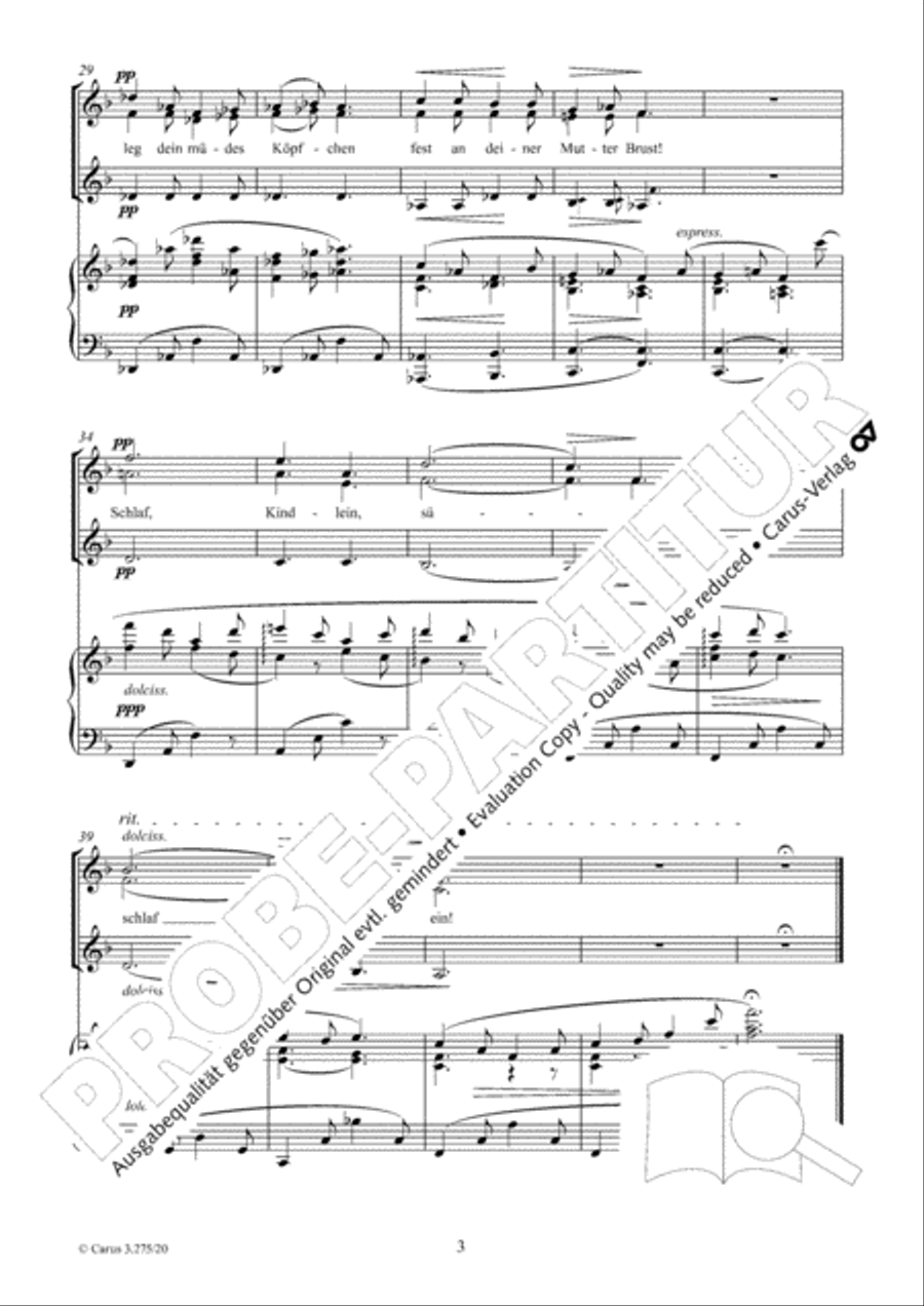 Maria Wiegenlied SSA scores gallery preview page 4