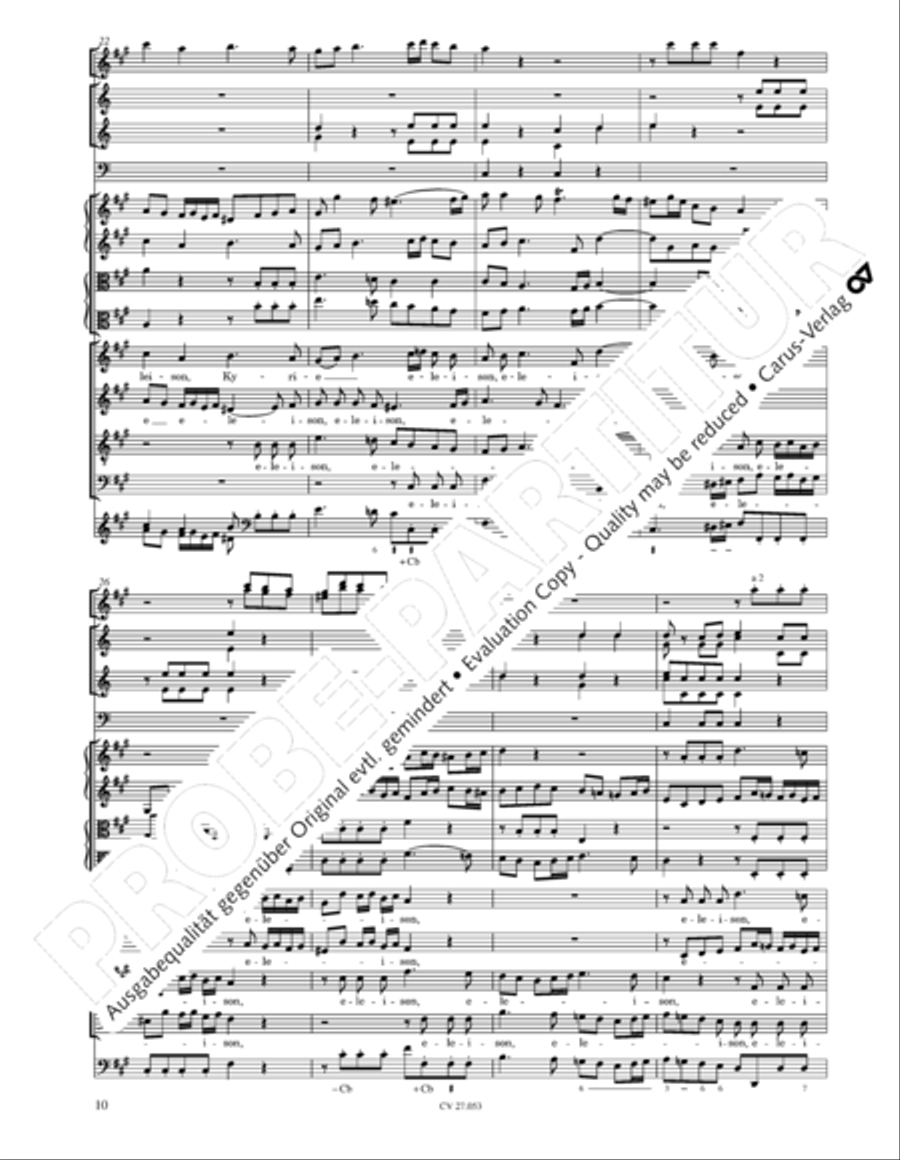 Creation Mass in A-major after Joseph Haydn (Schopfungsmesse in A nach Joseph Haydn) 4-Part scores gallery preview page 11