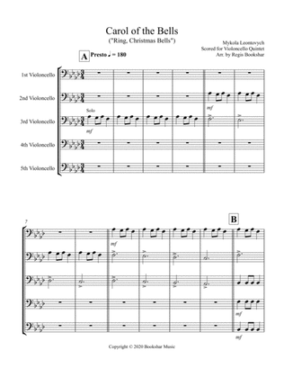 Carol of the Bells (F min) (Violoncello Quintet)