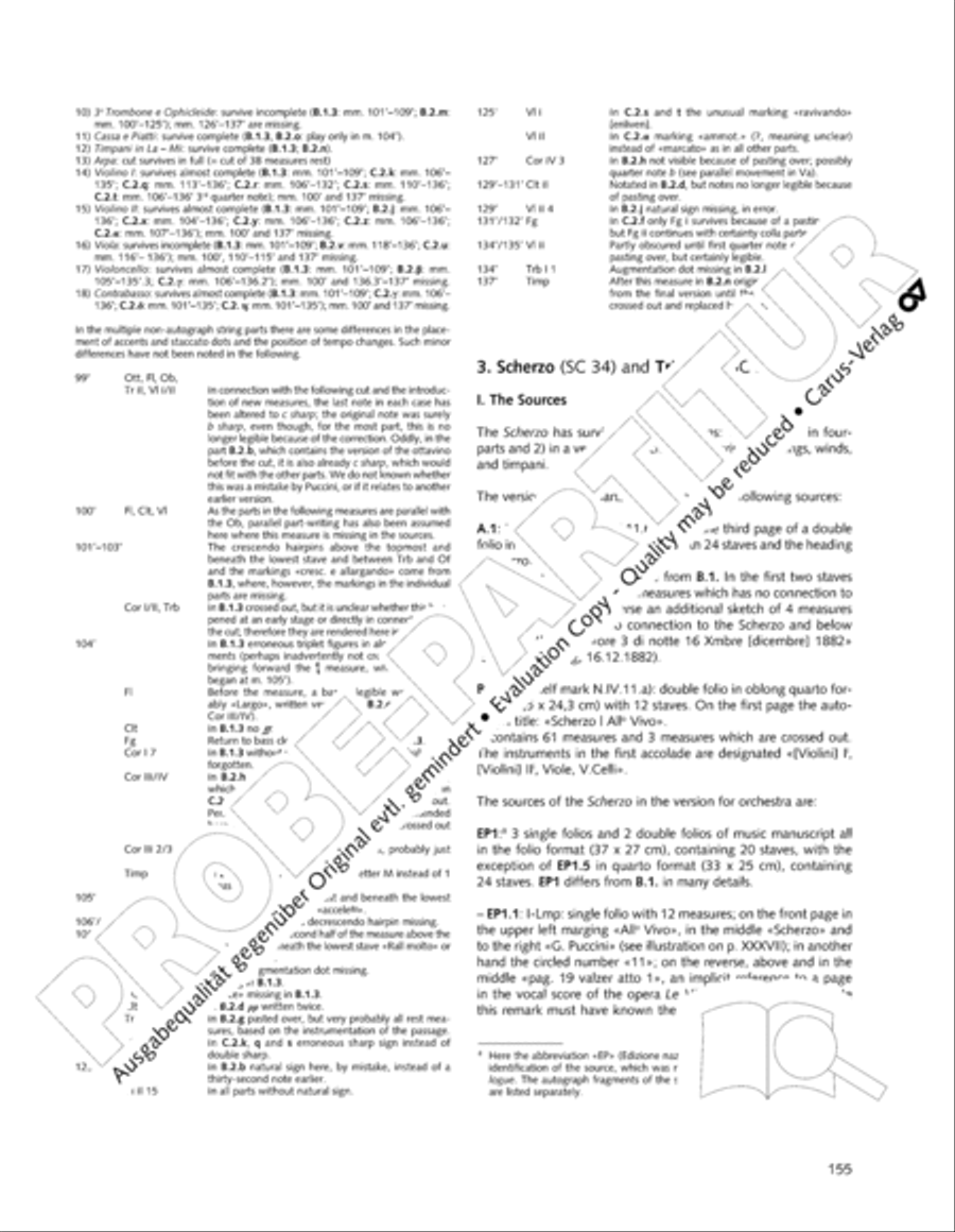 Edizione Nazionale delle Opere di Giacomo Puccini. II. Instrumental music; 1. Works for orchestra (vol. II/1) Score scores gallery preview page 202