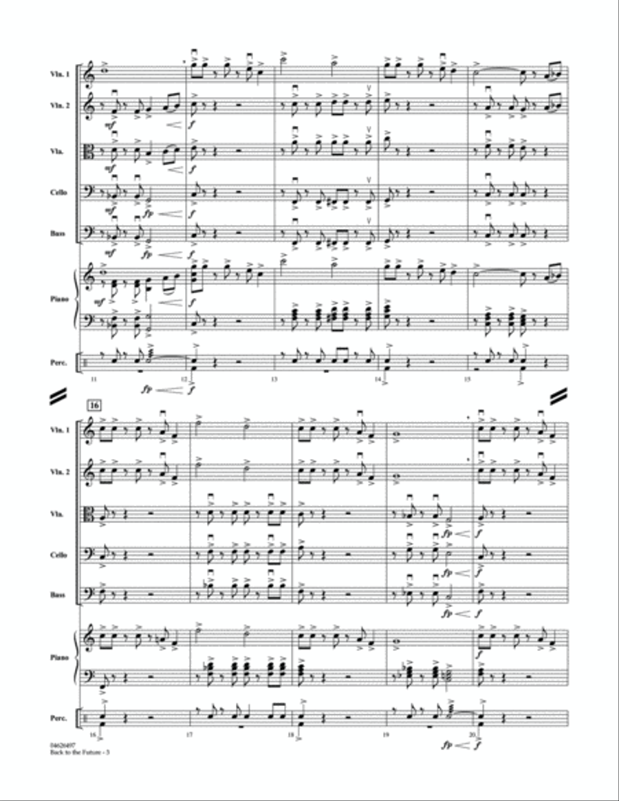 Back To The Future - Full Score Orchestra scores gallery preview page 3