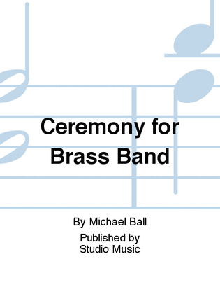 Book cover for Ceremony for Brass Band