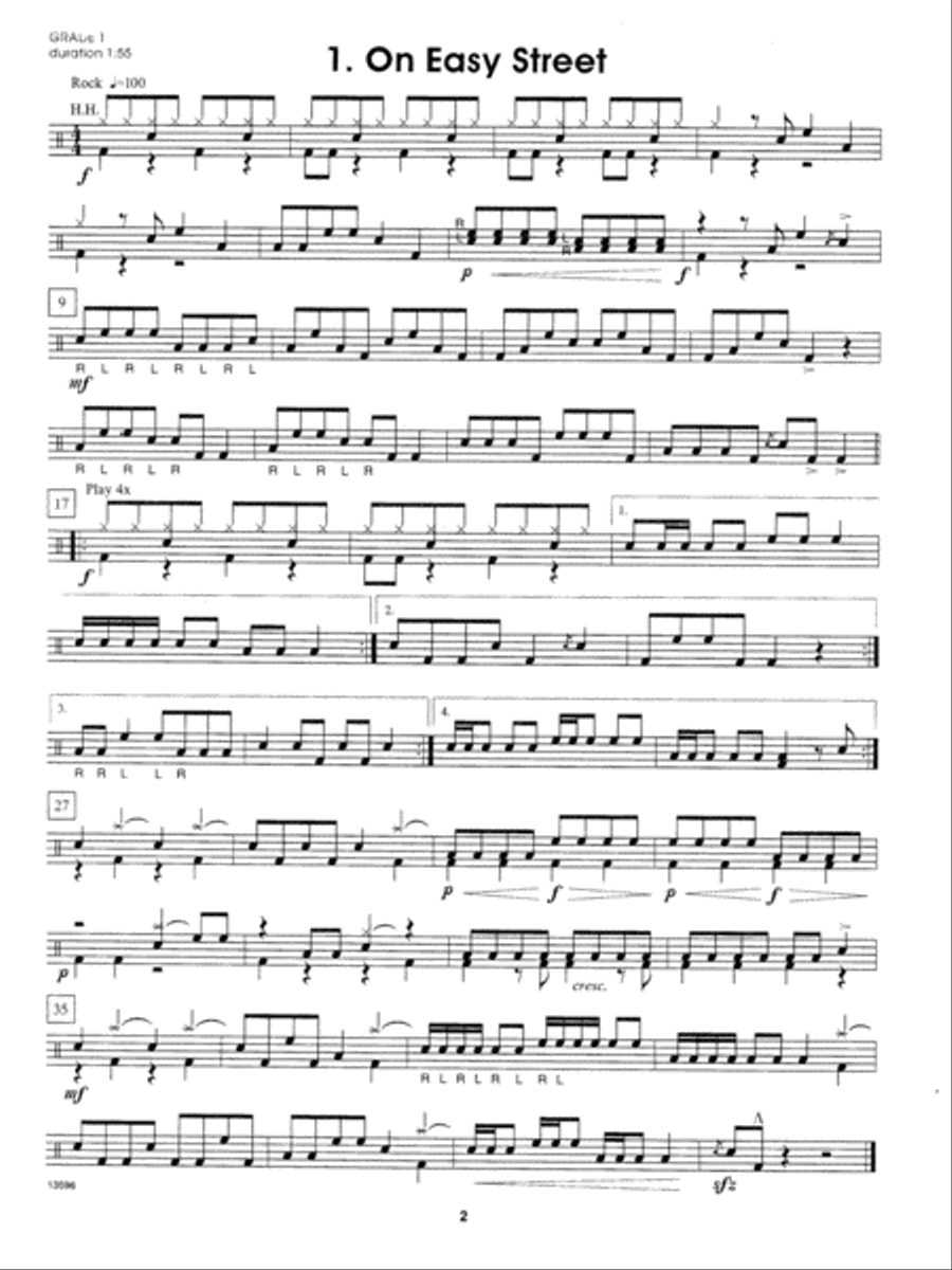 Contest Solos For The Young Drum Set Player