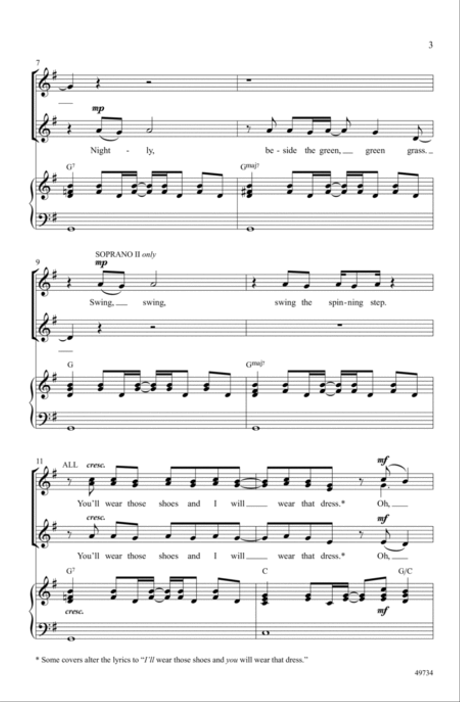 Kiss Me Choir scores gallery preview page 2