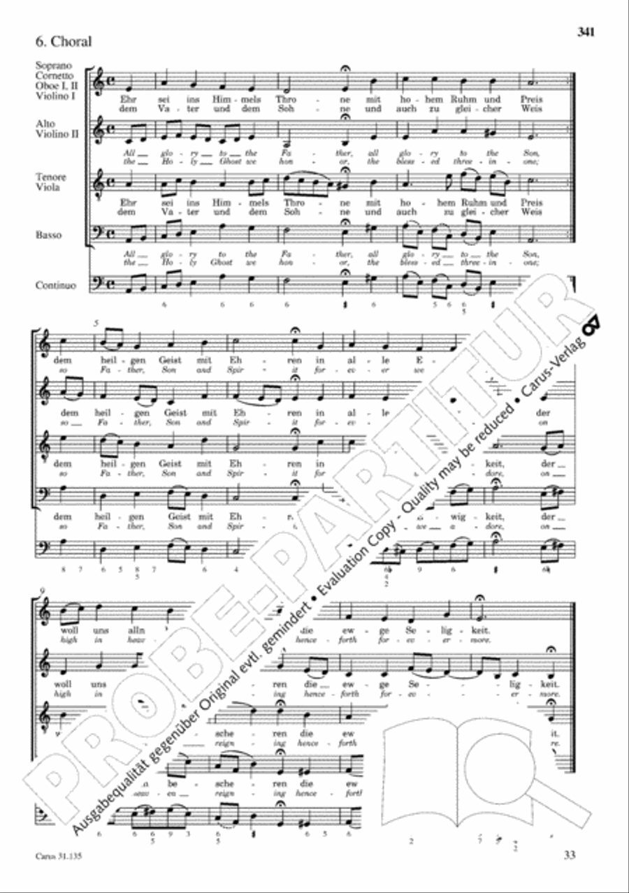 The Complete Sacred Vocal Works (Das geistliche Vokalwerk) Voice scores gallery preview page 342