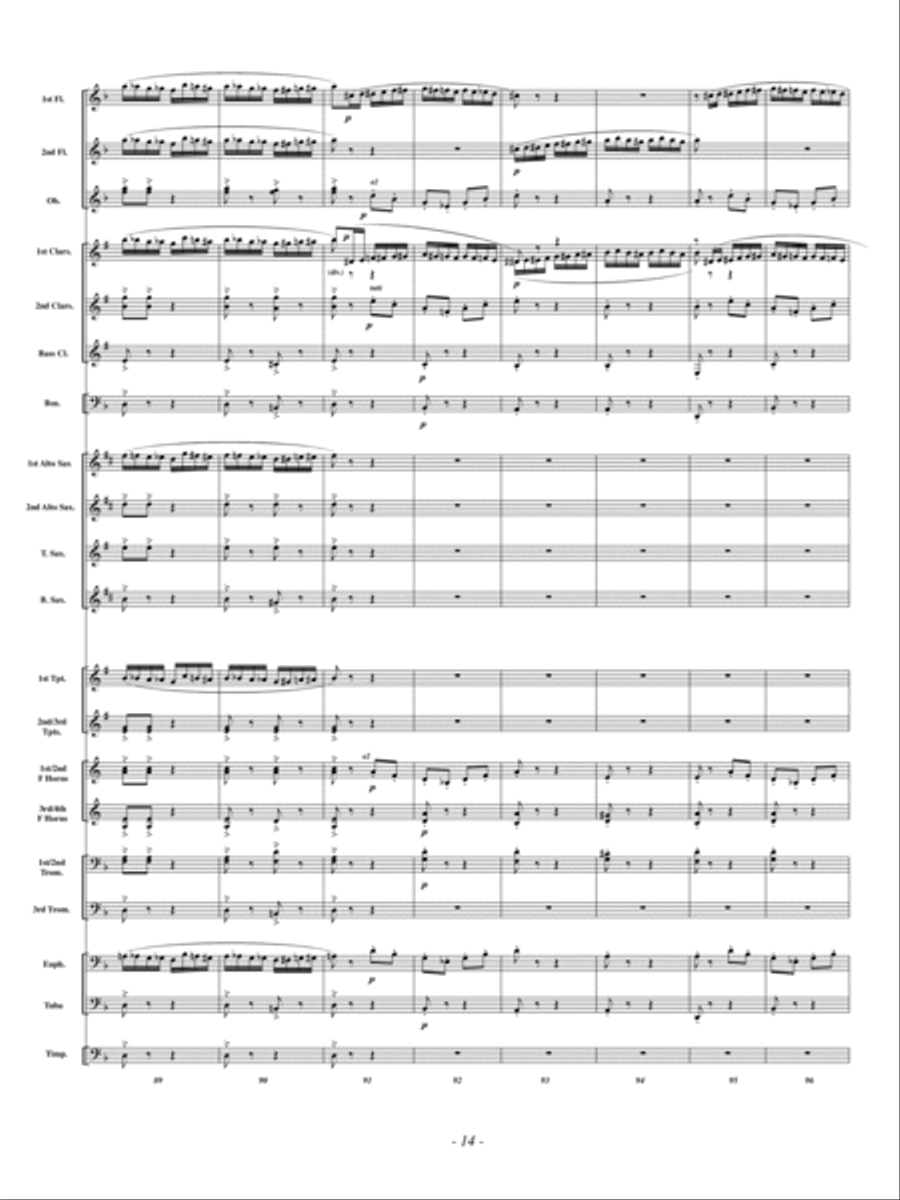 The Flight of the Bumble Bee Concert Band scores gallery preview page 13