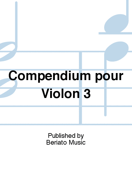 Compendium pour Violon 3