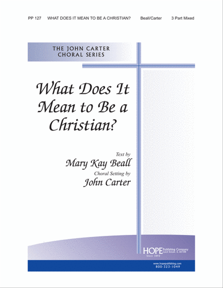 What Does It Mean to Be a Christian? 3-Part scores gallery preview page 1