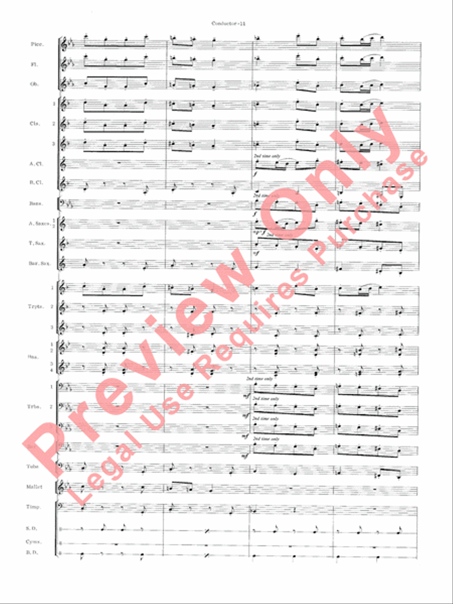 Carmen Suite Concert Band scores gallery preview page 13