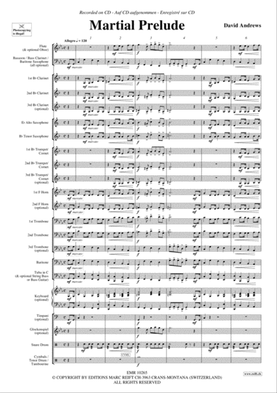 Martial Prelude Martial Prelude Concert Band scores gallery preview page 4