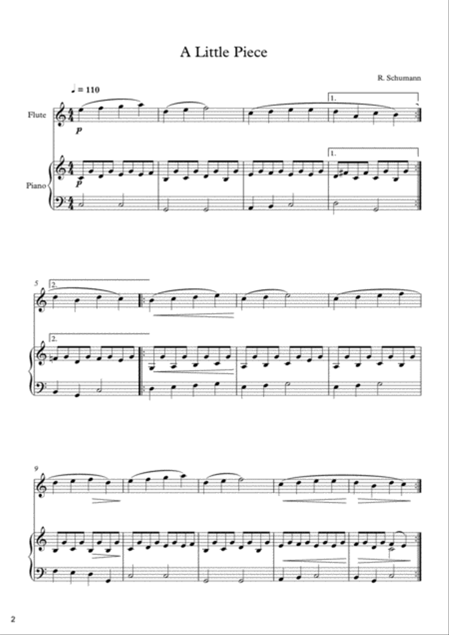 10 Easy Classical Pieces For Flute & Piano Vol. 7 10 Easy Classical Pieces For Flute & Piano Vol. 7 Flute Solo scores gallery preview page 3