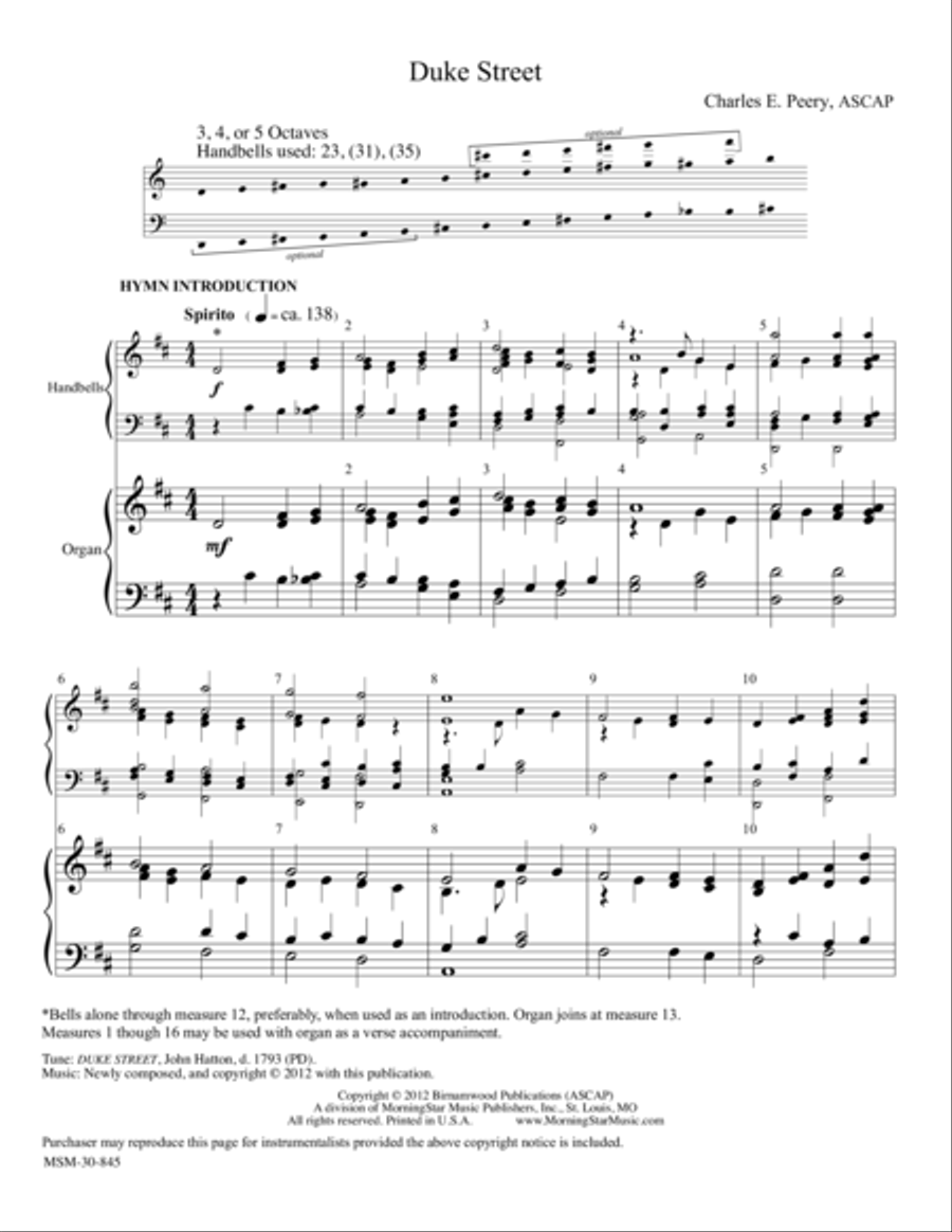 Duke Street Choir scores gallery preview page 1