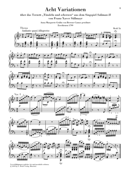 Variations for Piano