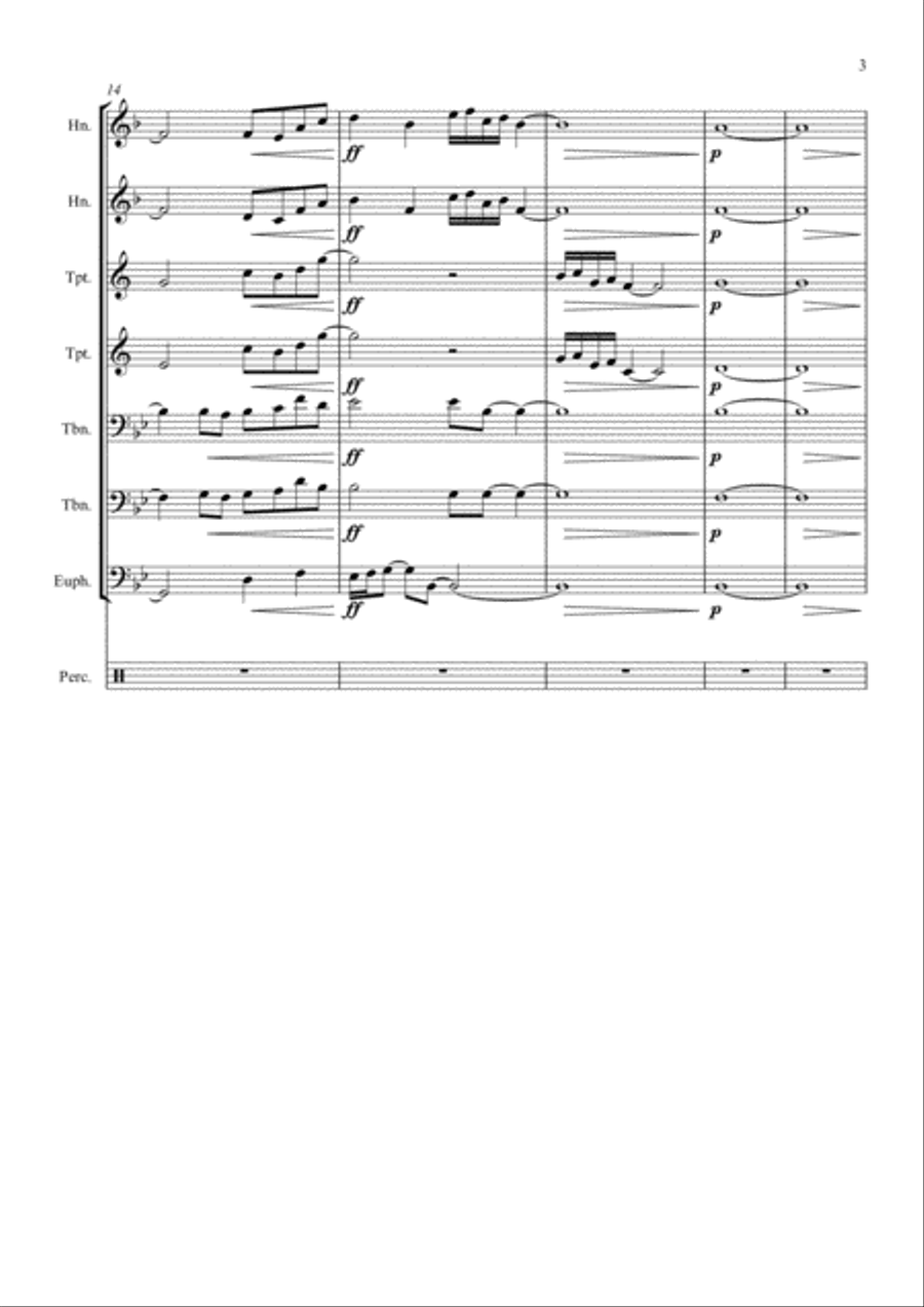 Jubilee Overture Small Ensemble scores gallery preview page 3