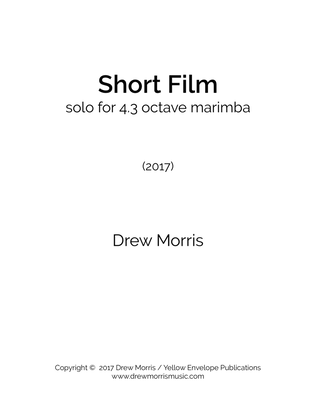Short Film - for 4.3 octave marimba or 5 octave marimba