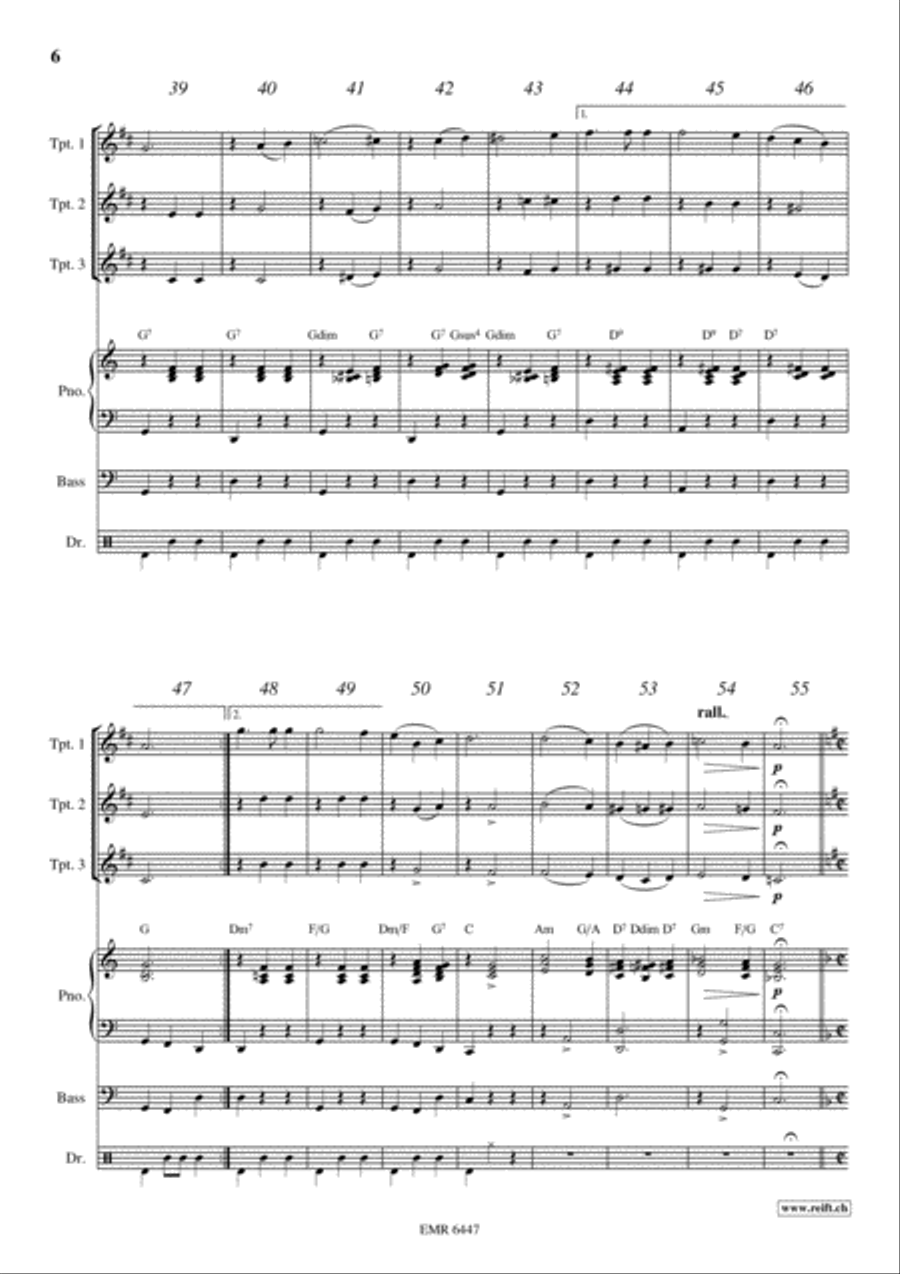 Movie Sequences Trumpet Trio scores gallery preview page 6