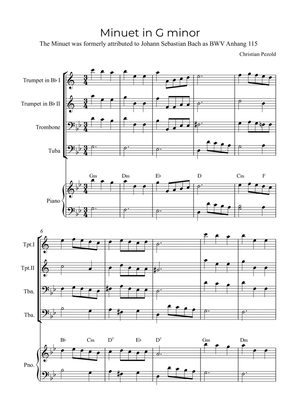 Minuet In G minor (with piano and chords)
