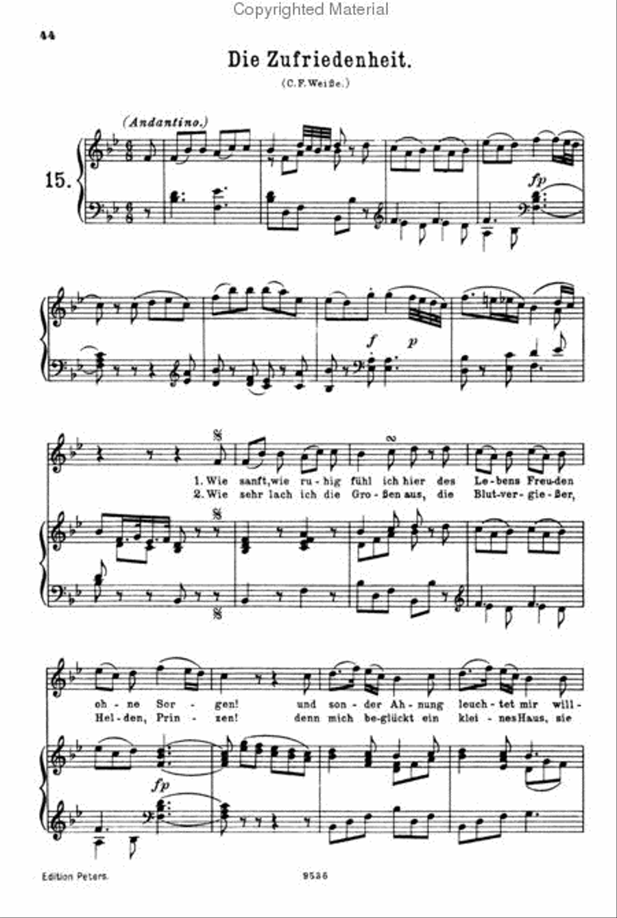 Lieder High Voice scores gallery preview page 4
