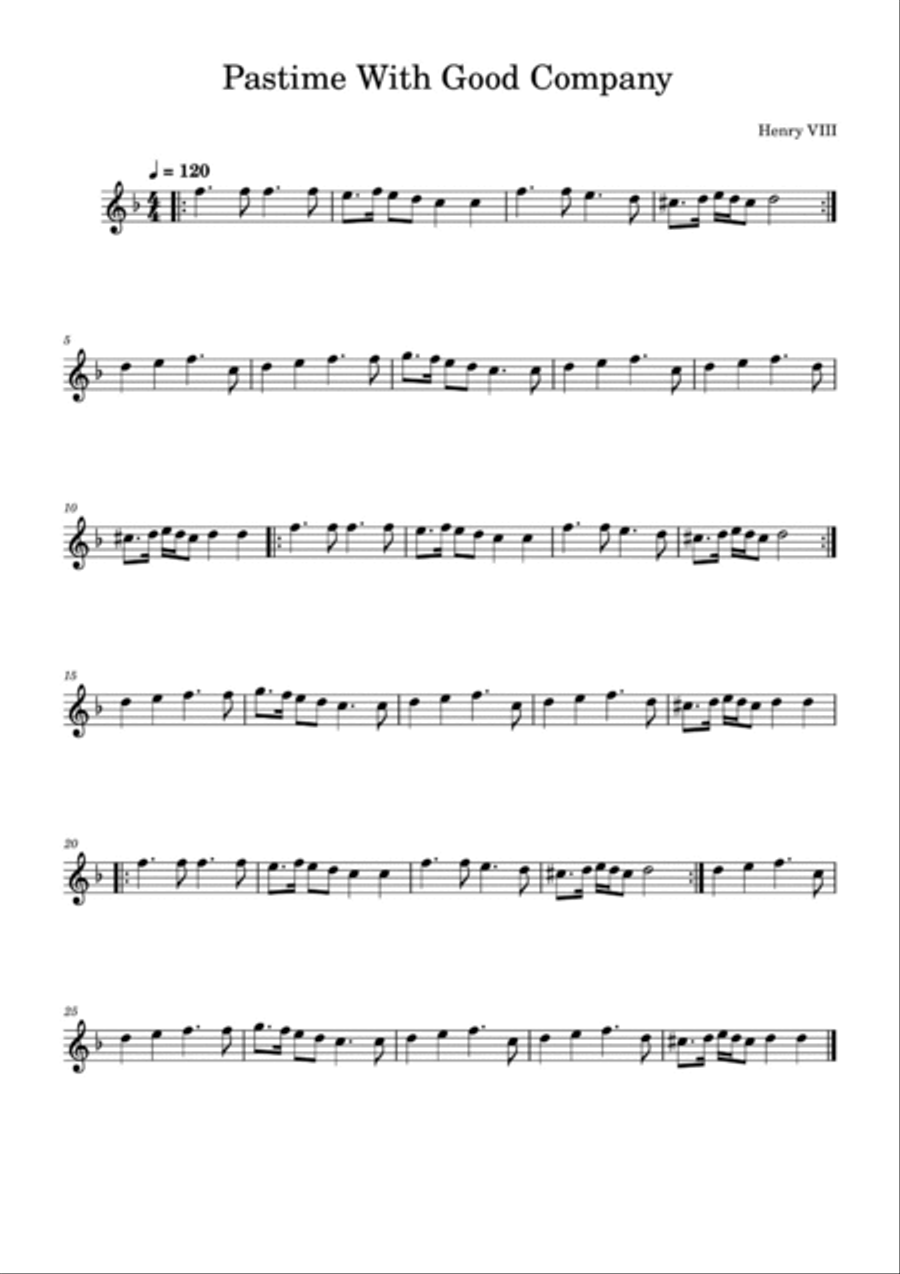 12 Songs For Alto Recorder - Renaissance Edition Alto Recorder scores gallery preview page 5
