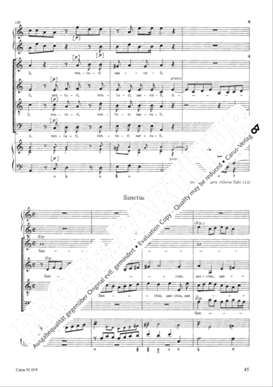 Non sine quare 4-Part scores gallery preview page 48