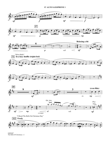 The Bells Of Christmas - Eb Alto Saxophone 1