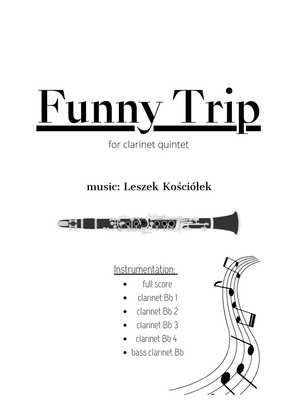 Book cover for Funny Trip (clarinet quintet)