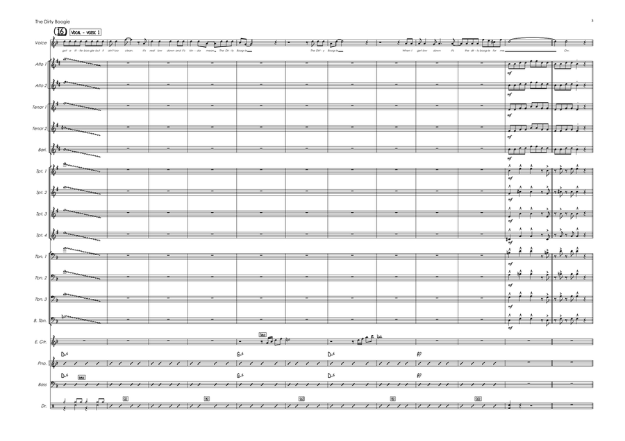 The Dirty Boogie Jazz Ensemble scores gallery preview page 3