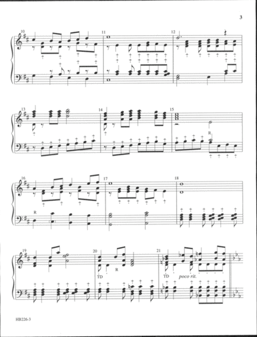 Praise to the Lord, the Almighty - McFadden 5-Octaves scores gallery preview page 3
