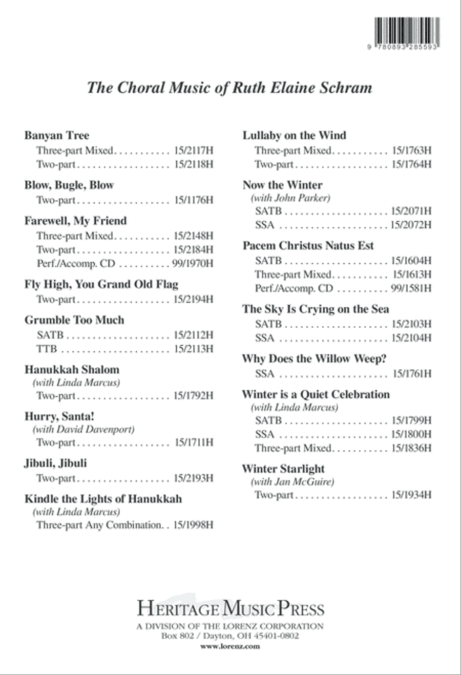 Whispering Snow SSA scores gallery preview page 9
