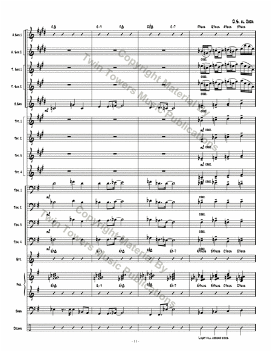 Going Home Going Home Jazz Ensemble scores gallery preview page 12