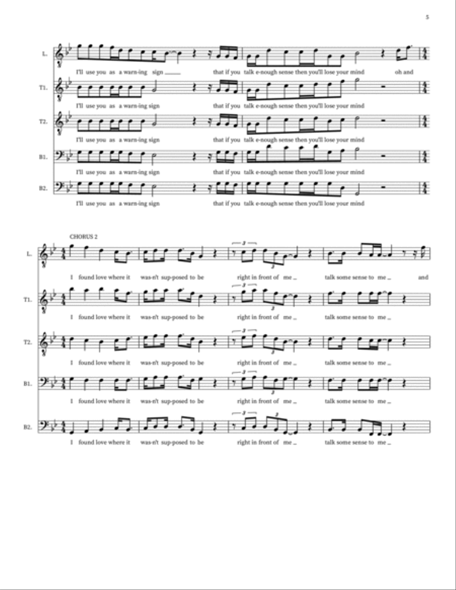 I Found Choir scores gallery preview page 5