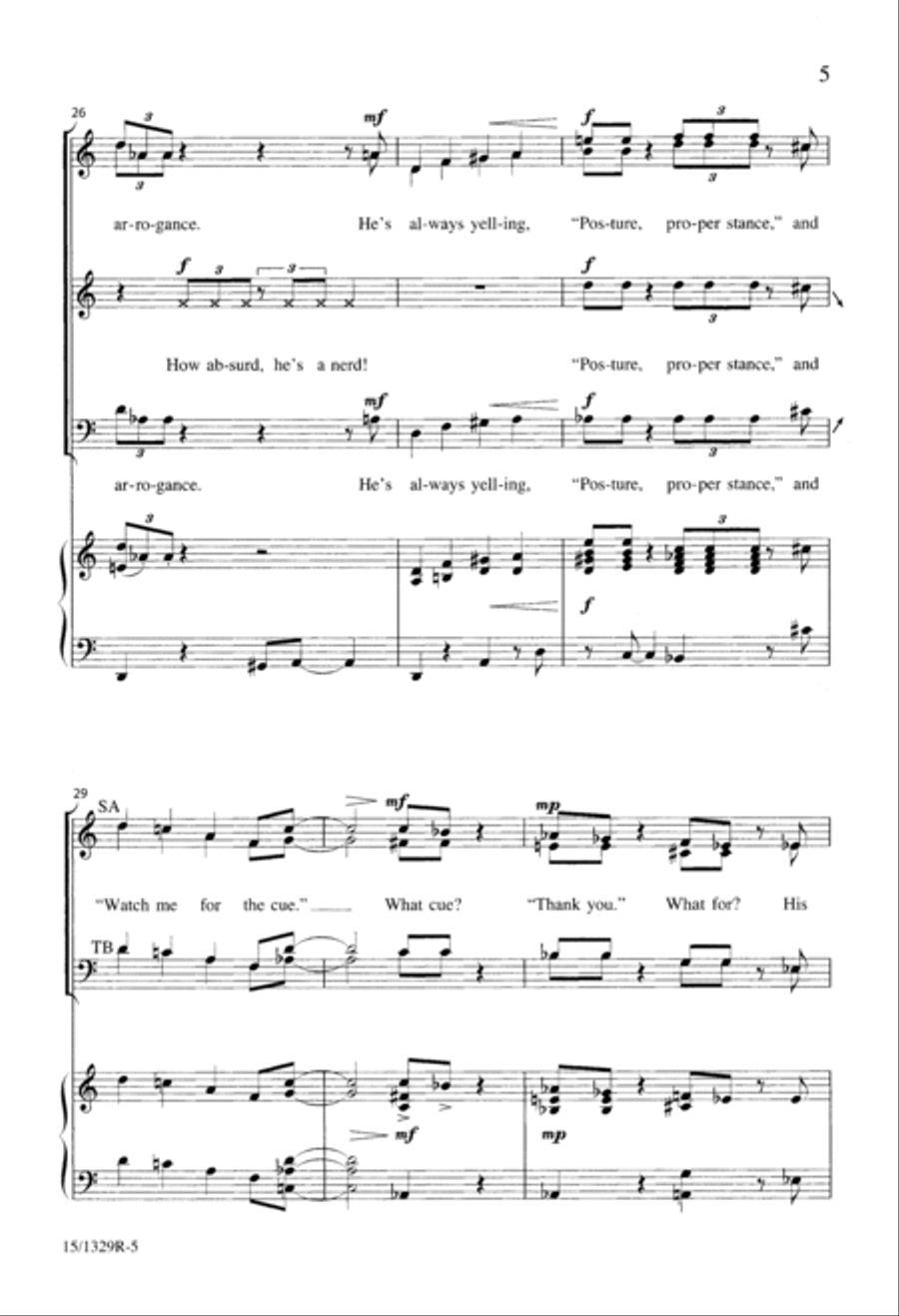 A Chorister's Covert Concert 4-Part scores gallery preview page 5