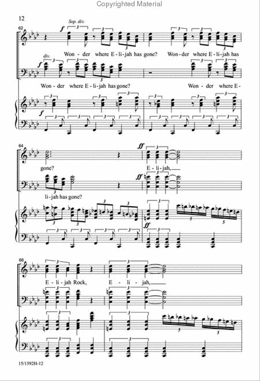 Peter, Go Ring Dem Bells Peter, Go Ring Dem Bells 4-Part scores gallery preview page 11
