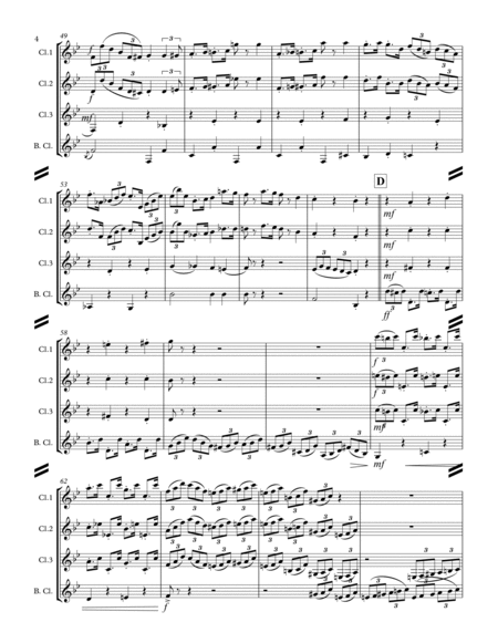 Nola (for Clarinet Quartet) image number null