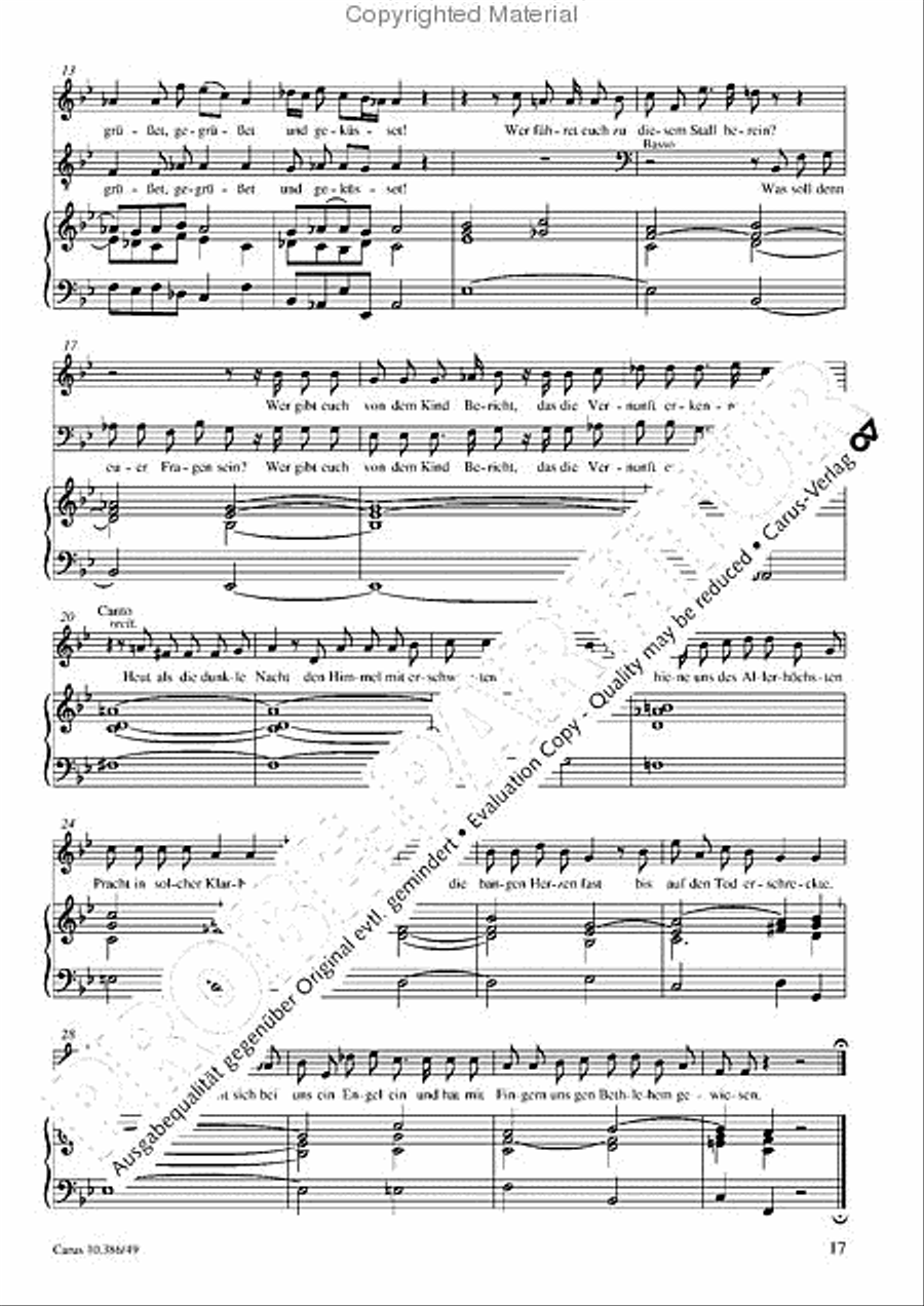Dialogus von der Geburt Christi Organ scores gallery preview page 18