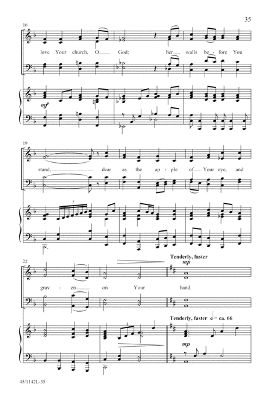 The Church's One Foundation 4-Part scores gallery preview page 37