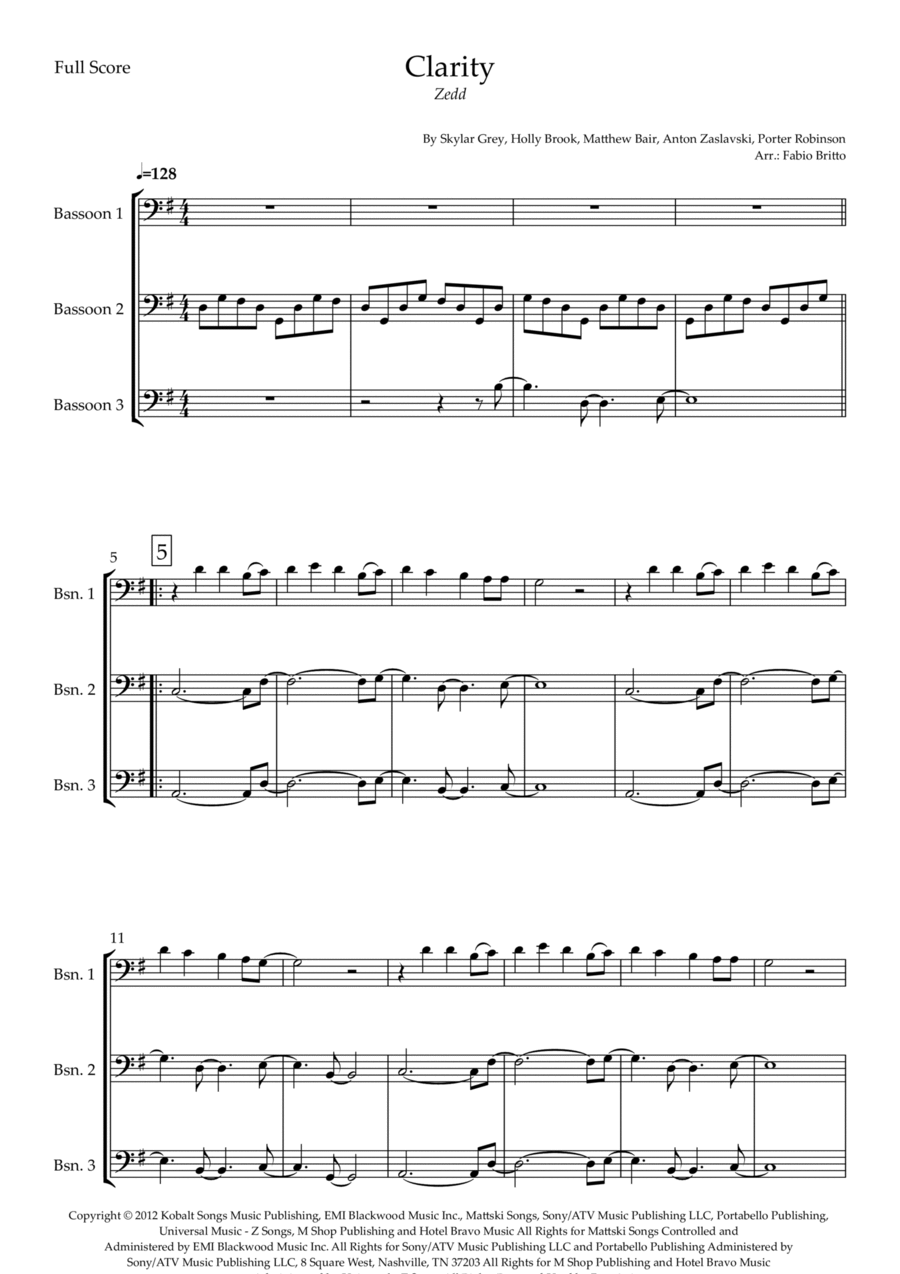 Clarity Clarity Woodwind Trio scores gallery preview page 1