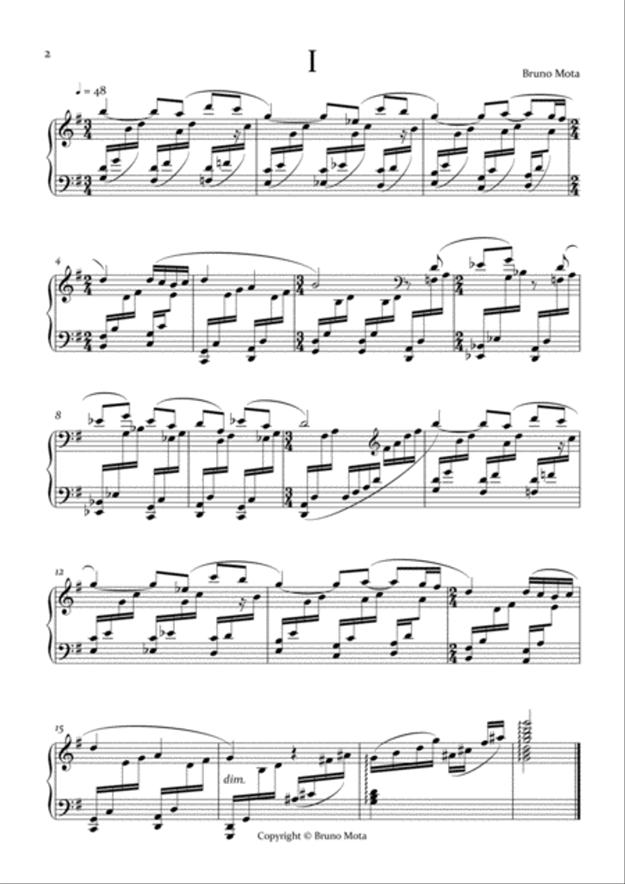 Four Little Pieces for Piano Op.1 Piano Solo scores gallery preview page 2
