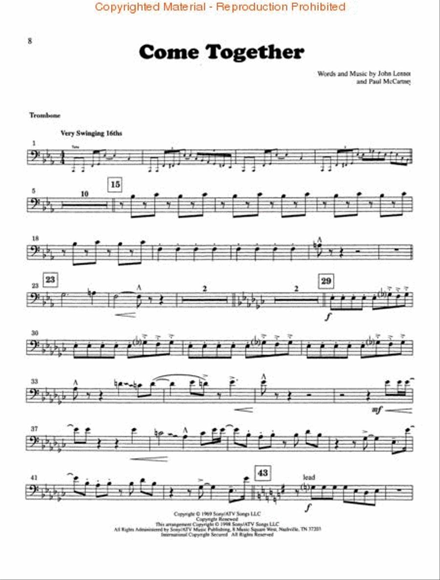 All You Need Is Love Brass Quintet scores gallery preview page 3