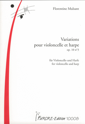 Book cover for Variations for harp and violoncello