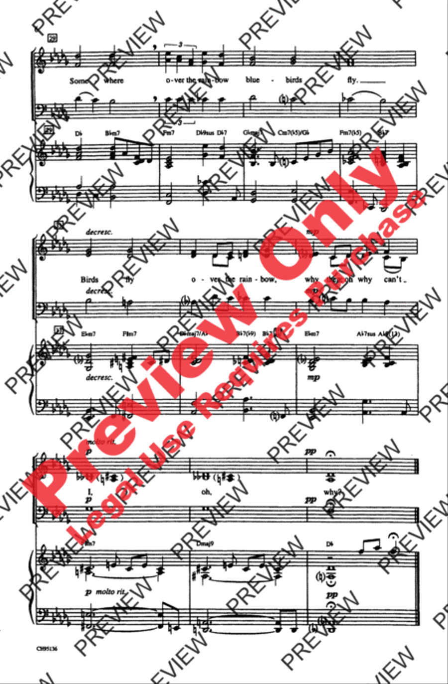 Over the Rainbow 3-Part scores gallery preview page 5