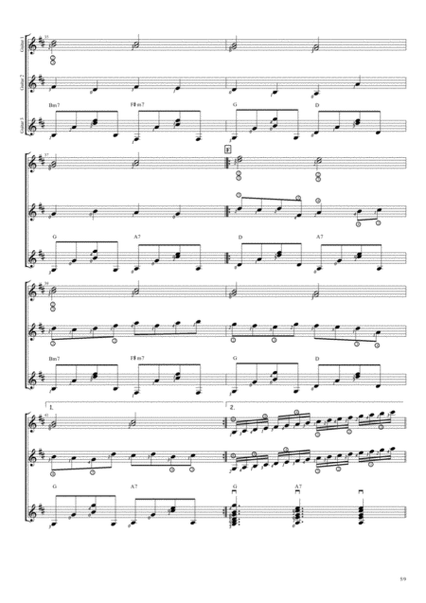 Canon In D (Trio Guitar Score) image number null