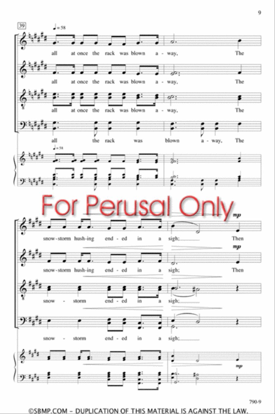 A Winter Landscape - SATB divisi Octavo Divisi scores gallery preview page 8