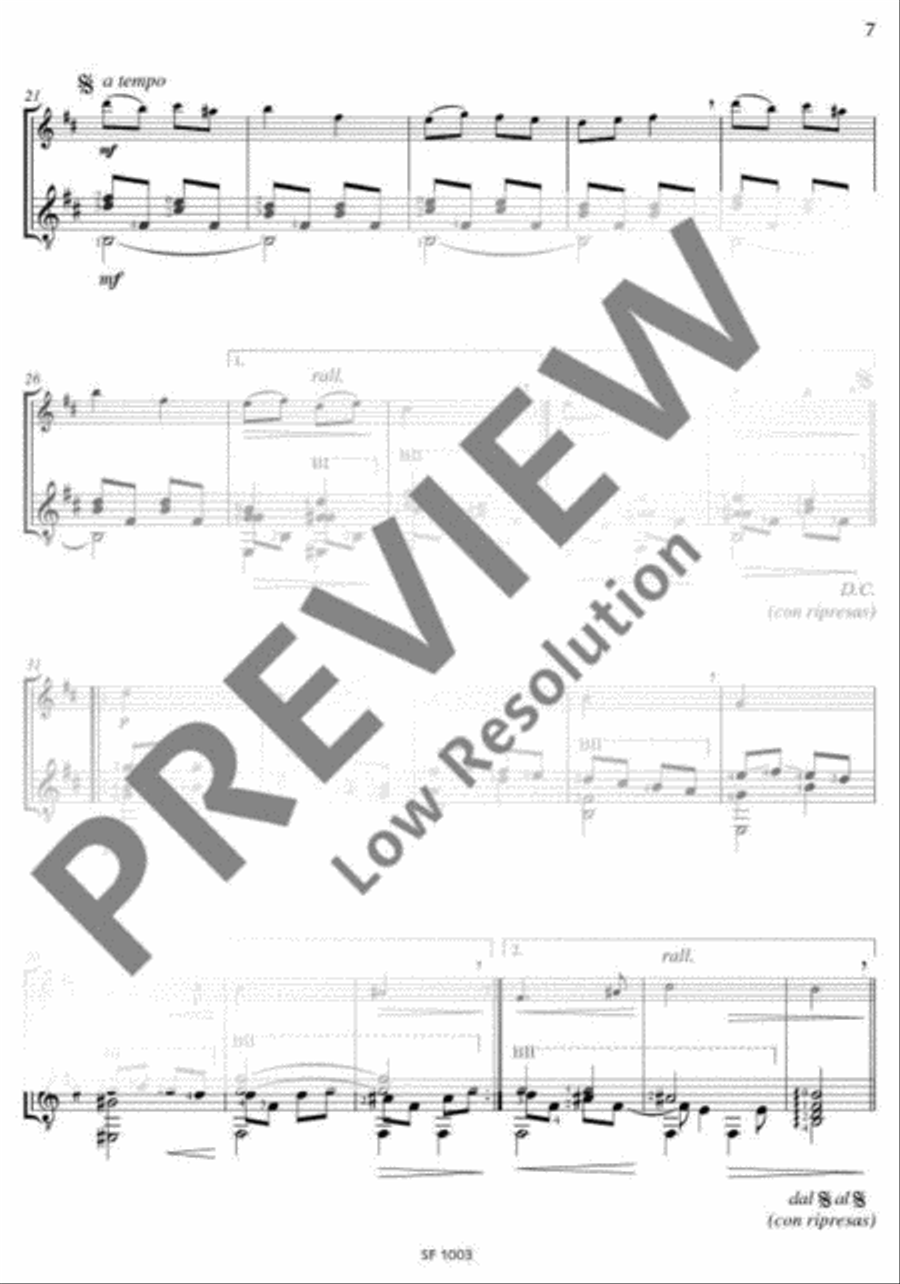 Summer Evening Flute scores gallery preview page 8