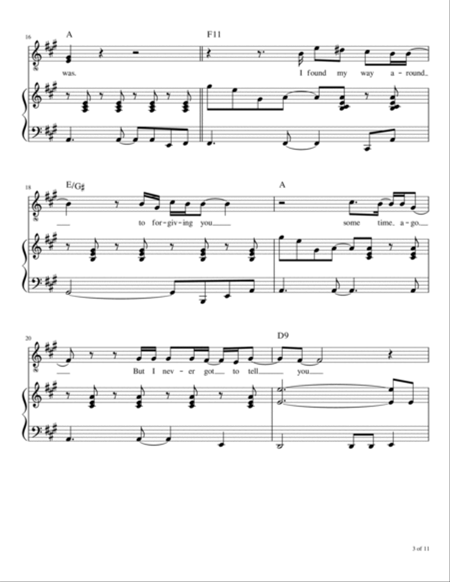 I'm Not Who I Was Voice scores gallery preview page 4